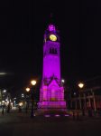 Clocktower goes purple for Polio