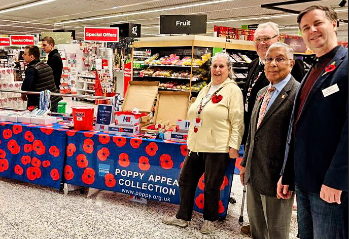 Proud to Volunteer for the Poppy Appeal